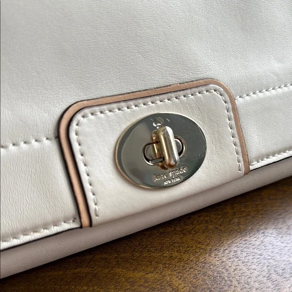 Kate Spade Cream Leather Crossbody - Picture 2 of 12